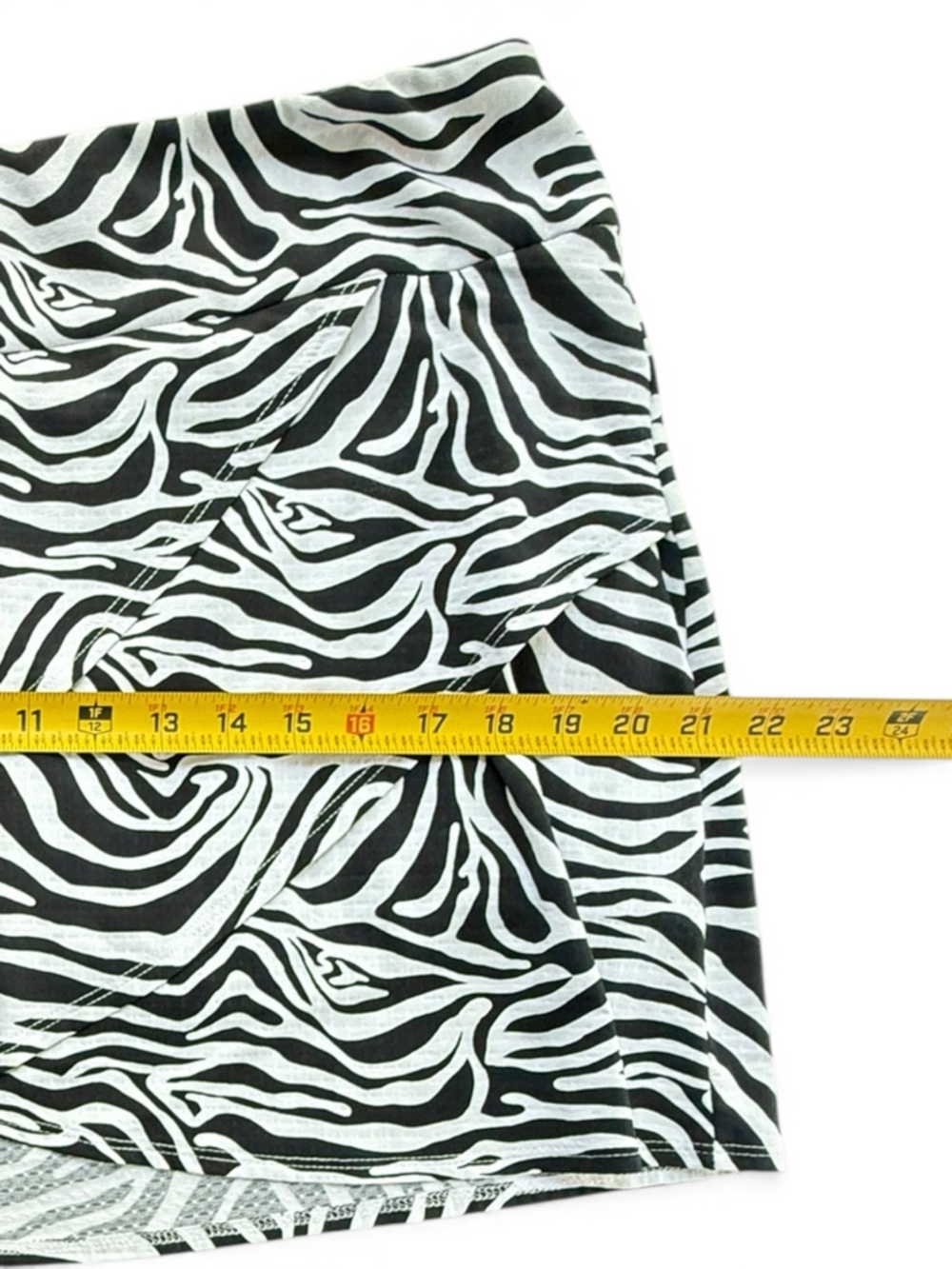 IBKUL Womens Cecilia Print Skort Black White Size L Golf Layered NWT - Picture 7 of 11